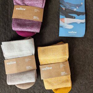 Wellow Compression Cocks 3-pack Size M (Fits W 6.5-10, M 5.5-9.5) - Wide Calf